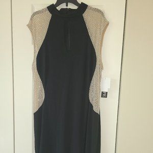 Xscape Rhinestone Keyhole Sheath Dress